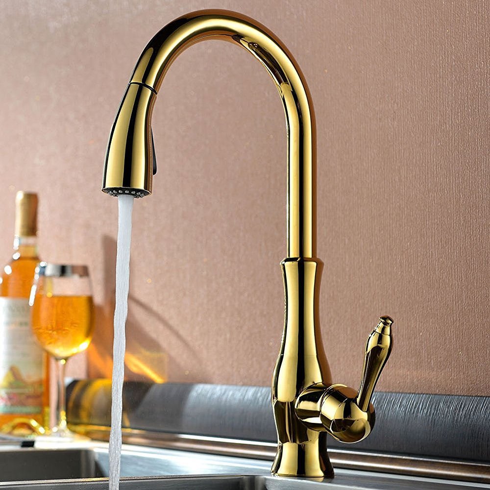 Moravia Deck Mounted Kitchen Sink Faucet With Pull Down Spray 1 